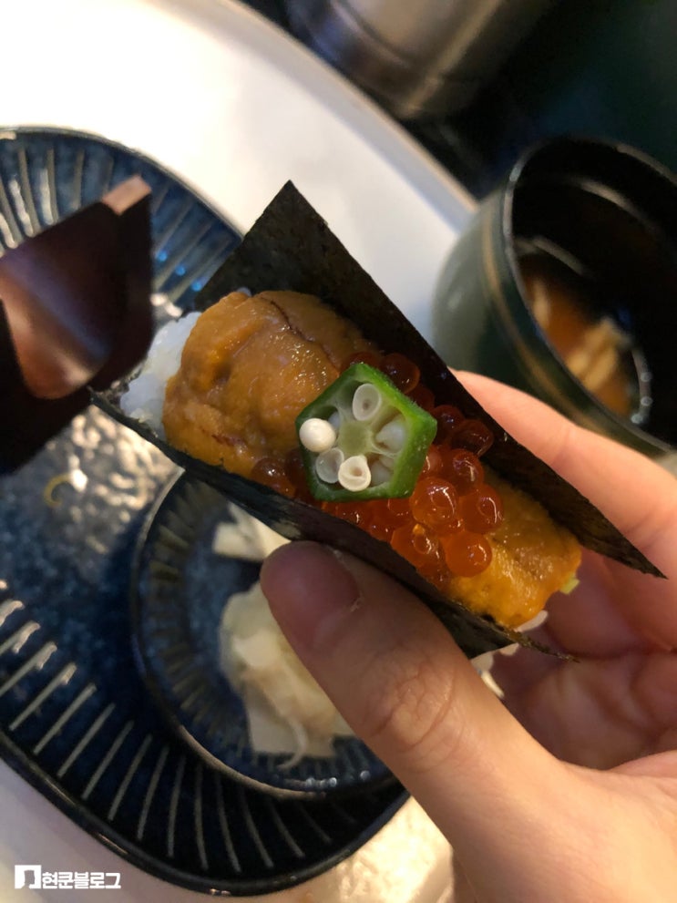  여의도 맛집 - 히노노리 / 힙플 예감! 여의도 신상 일식당 핸드롤 마끼집