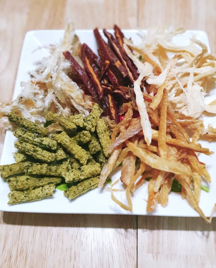  자갈치 건어야 마른 안주-치즈육포,오징어채,황태채