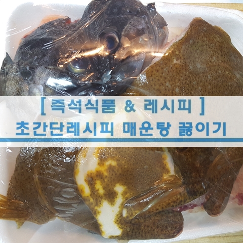  [초간단 레시피] 초간단 매운탕 레시피 매운탕 끓이기