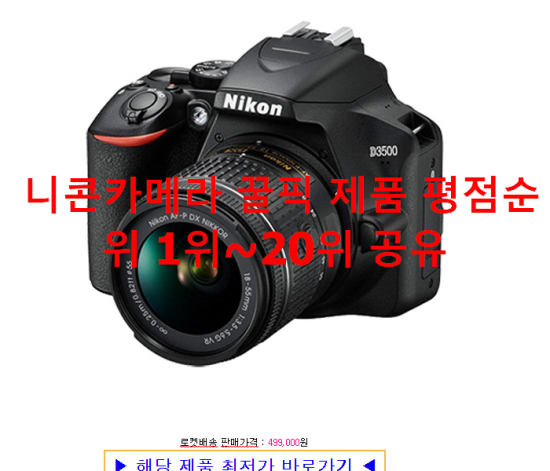 니콘카메라 꿀픽 제품 평점순위 1위~20위 공유 니콘카메라 꿀픽 제품 평점순위 1위~20위 공유
