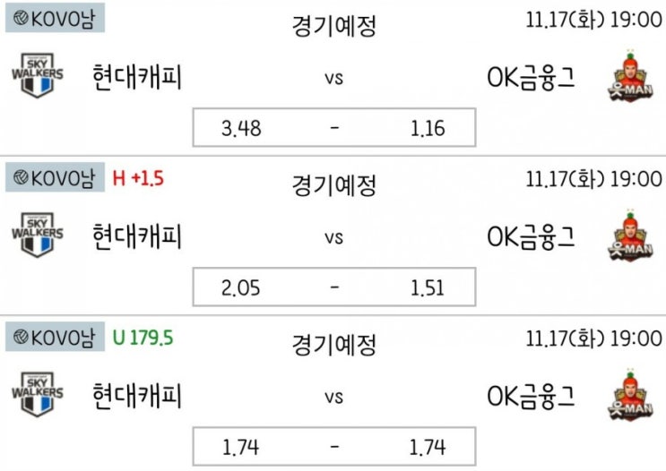 2020.11.17 KOVO 프로배구 현대캐피탈 OK금융그룹 | 현대건설 IBK 2020.11.17 KOVO 프로배구 현대캐피탈 OK금융그룹 | 현대건설 IBK