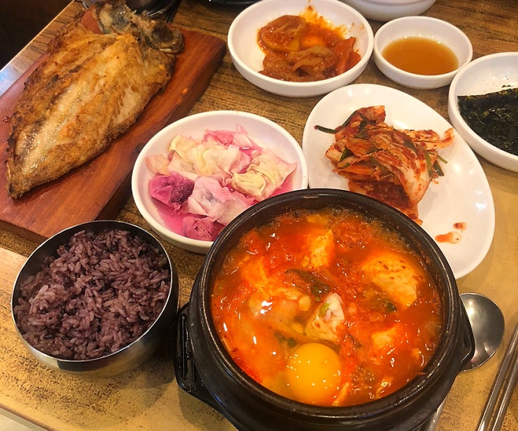  부천 상동역 맛집 추천, 맛있는 고등어구이도 나오는 순두부찌개 찐 맛집 "시골순두부"