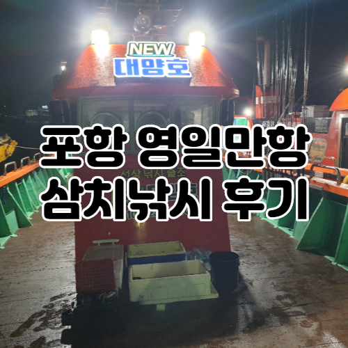  포항 영일만항 삼치낚시 후기 : 채비, 뉴대양호, 액션법