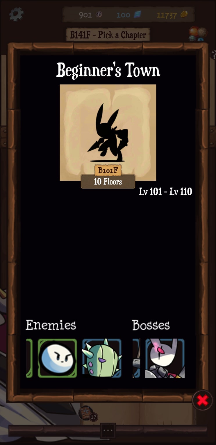  job mania eternal dungeon 챕터 루트 및 추천