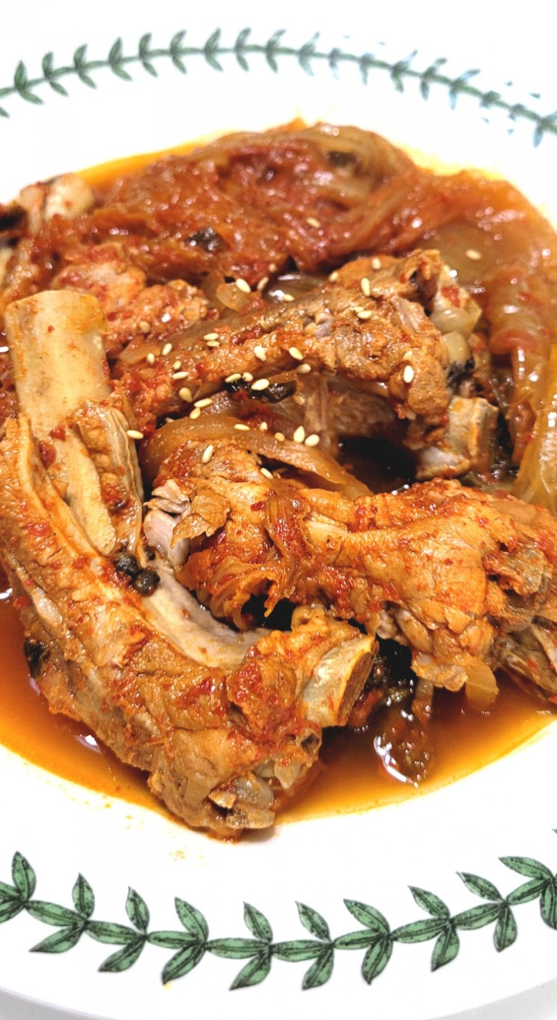 초간단 묵은지 갈비찜 하기