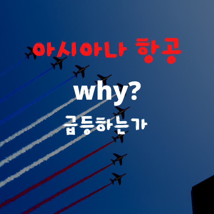  아시아나 항공을 가는이유(feat.투기꾼)