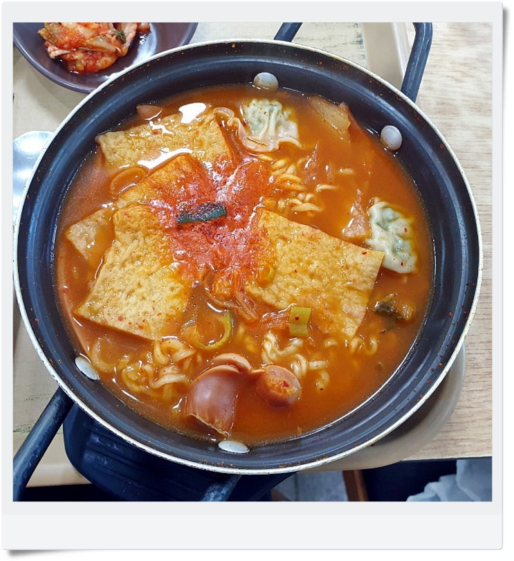  공주휴게소 맛집? 대충 부대찌개 먹었죠