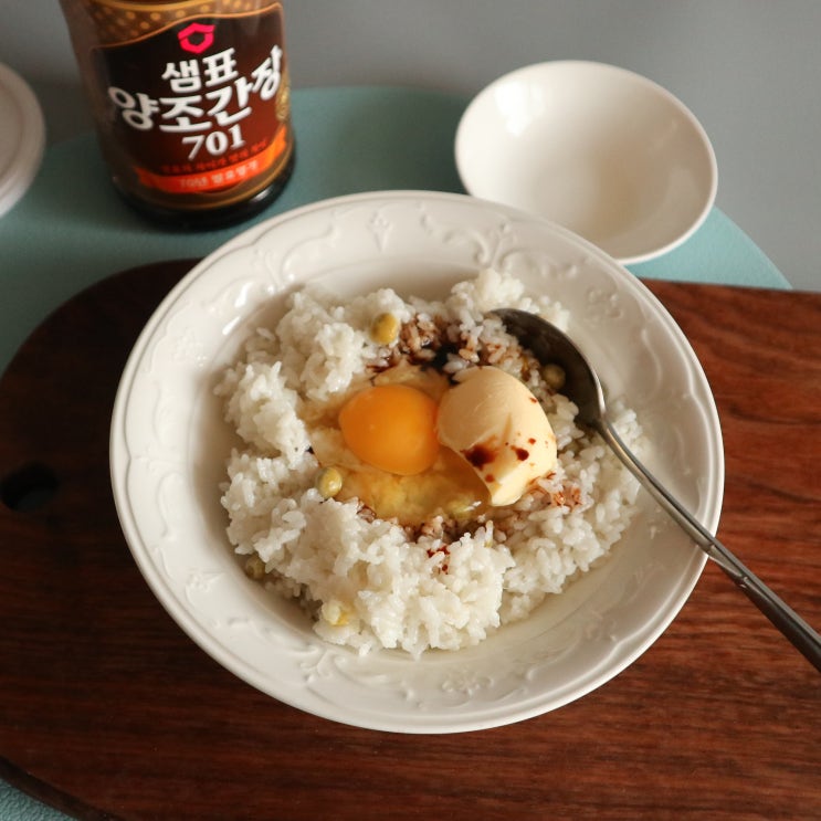  날달걀 버터간장계란밥 해먹을땐?