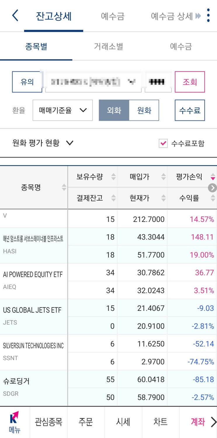  20201117 재테크일기 미국주식 국내주식 테슬라/애플/비자/슈뢰딩거/AIEQ/SSNT/JETS/HASI/삼성전자우/WTI원유선물
