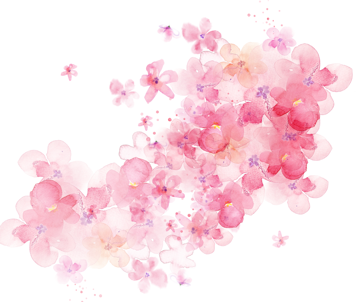  갤럭시탭 다이어리용 꽃 스티커 5종 png 공유 1탄