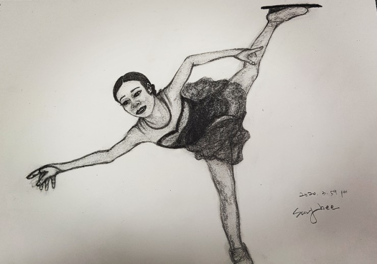  연필 드로잉(김연아)