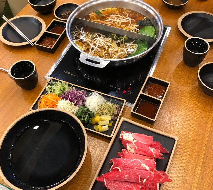  홍천 시내 맛집 추천, 월남쌈 샤브샤브&샐러드바 "샤브마니아"