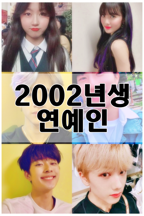 2002년생 연예인 이제 수능보겠네