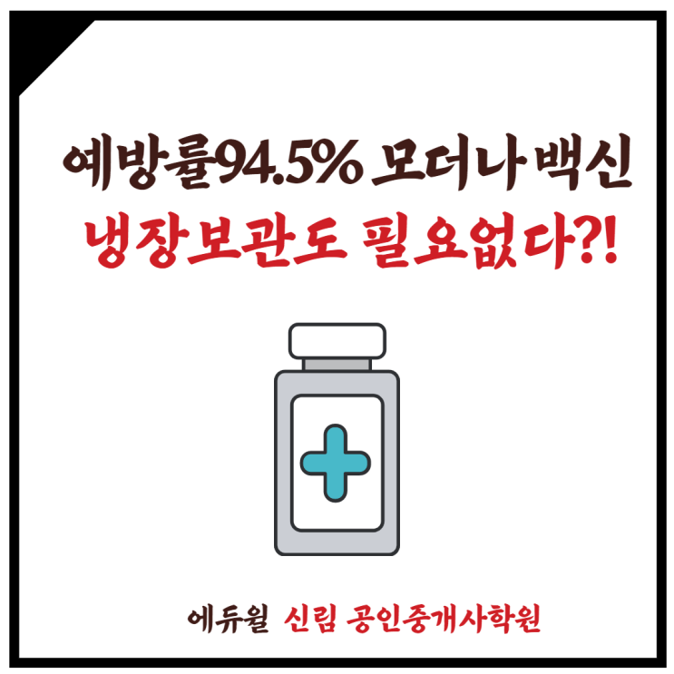  [신대방3동 공인중개사학원] 모더나 백신, 예방률 94.5%! 코로나 탈출구가 보인다!?
