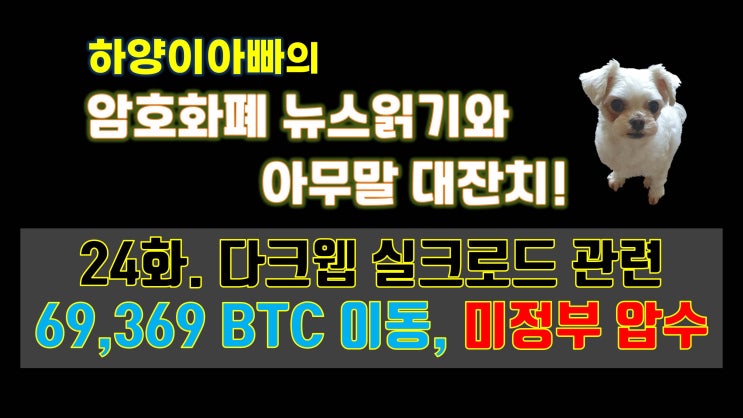  [아무말대잔치] 24화. 다크웹 실크로드 관련 69,369 BTC 이동, 미정부 압수