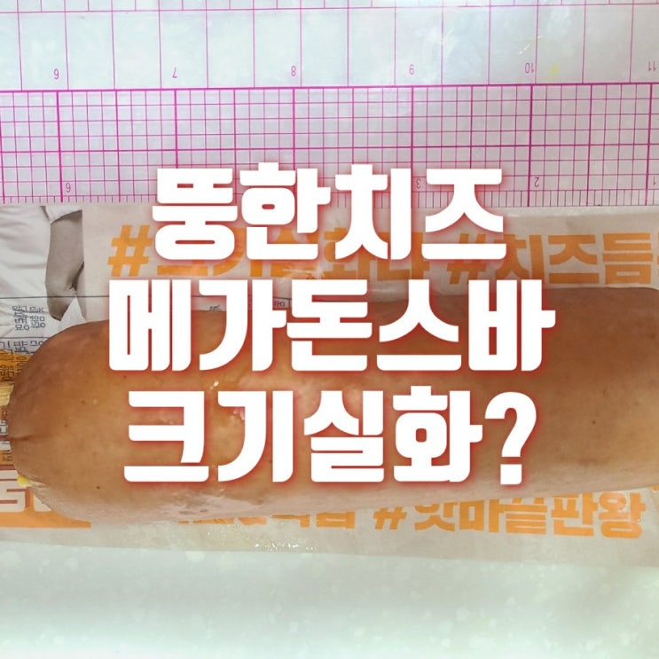 돈스파이크 소세지 뚱한 치즈 메가돈스바 편의점 신상 오늘 맥주 안주는 너로 정했다
