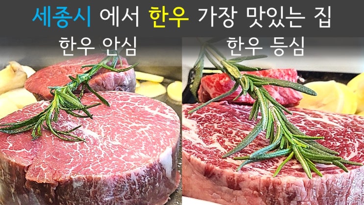  [세종시 고운동 맛집] 한우 등심 안심 가장 맛있는 집 '우탐' 세종 소고기 구이 점심 내돈내산 후기