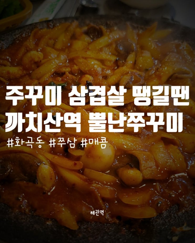  강서구 쭈삼 맛집, 까치산역 뿔난쭈꾸미