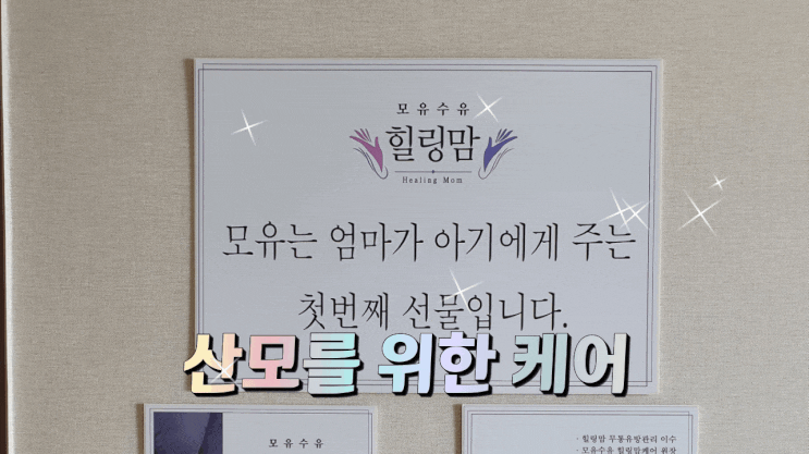  모유수유 산모의 관리가 중요해요 [경기 모유수유힐링맘케어 고양점]