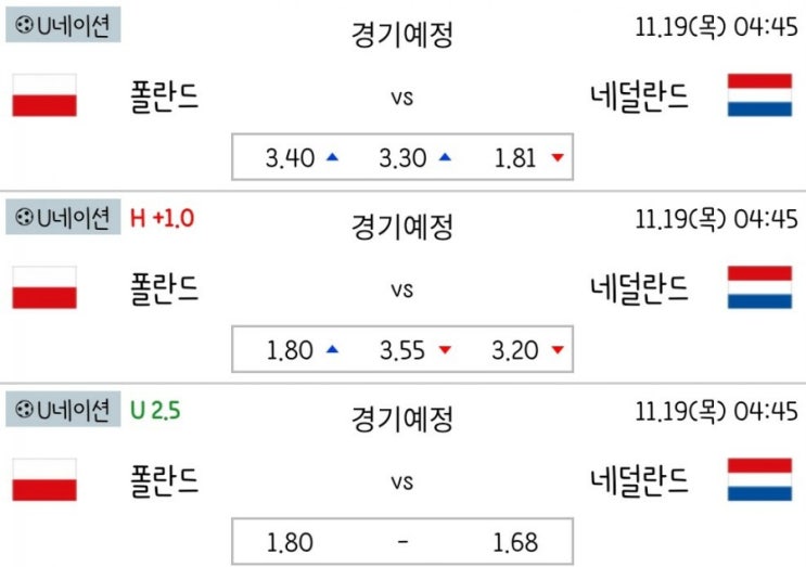 2020.11.18 UEFA 네이션스리그 조별리그 최종전 폴란드 네덜란드 | 잉글랜드 아이슬란드 | 벨기에 덴마크 | 북아일랜드 루마니아 | 오스트리아 노르웨이