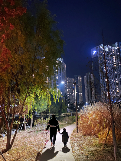  저녁 산책하기 좋은곳 전주 송천동 세병호