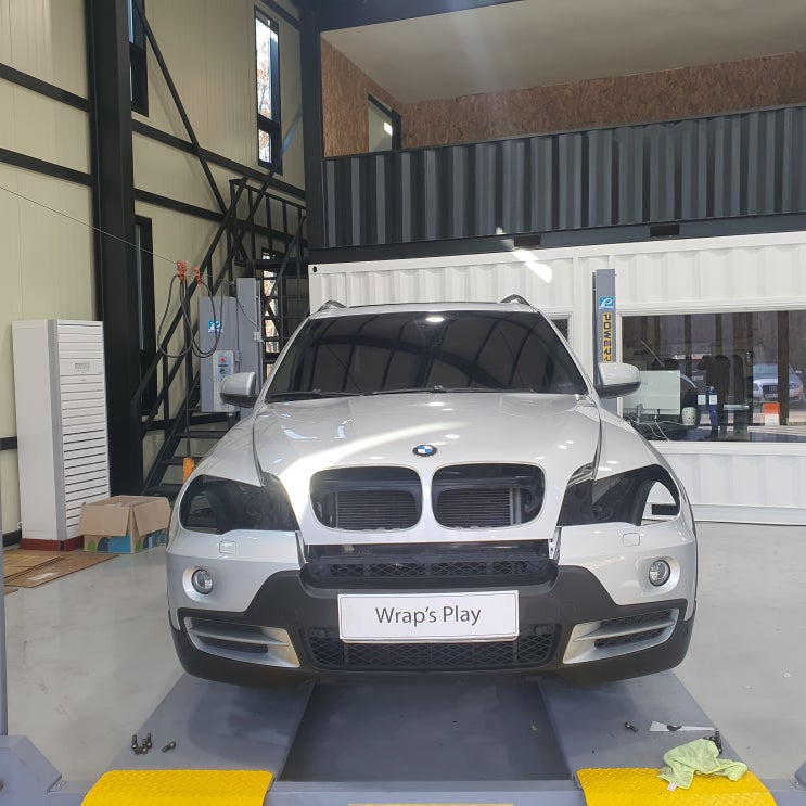  BMW X5 Gloss Rock grey               전체 랩핑 시공