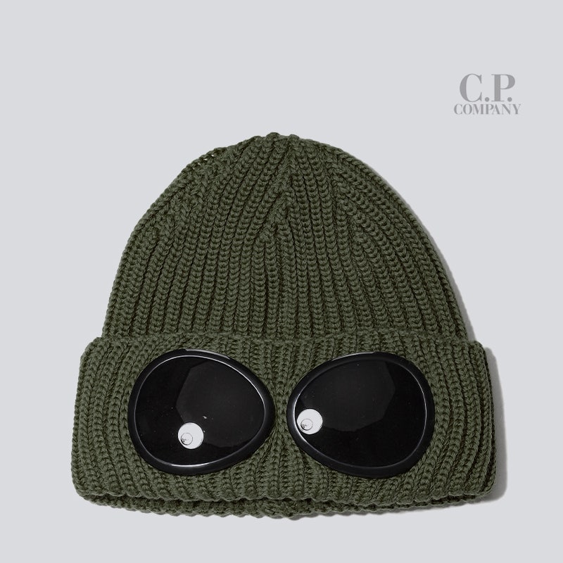 CP컴퍼니 22FW EXTRAFINE 메리노울 고글 비니 RSN
