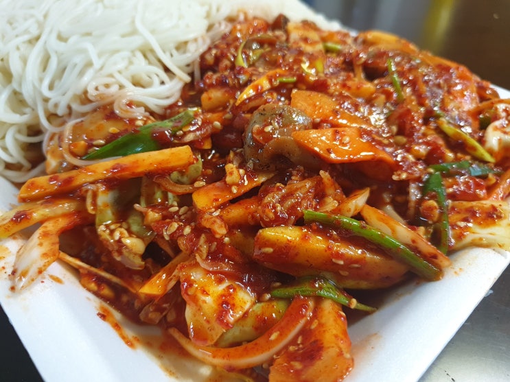 인천 계양구 작전동 숨겨진 골뱅이 비빔국수 맛집 포장도 가능! (feat. 치킨집 해피투게더)