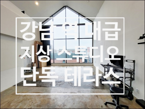 강남 역대급 퀄리티 논현동 테라스 복층 지상 스튜디오 사무실 임대