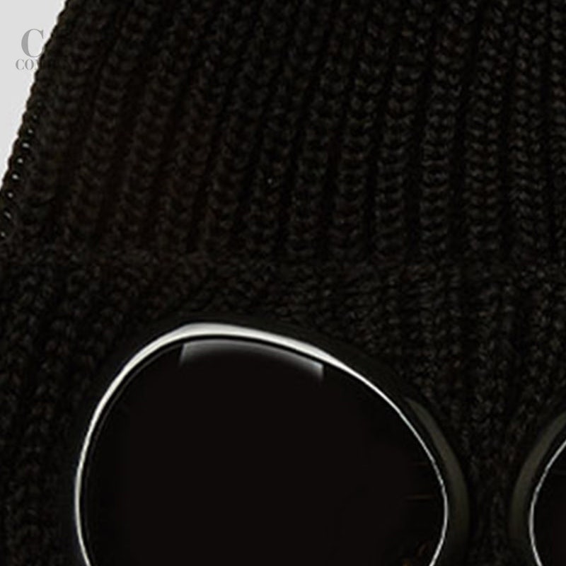 CP컴퍼니 22FW EXTRAFINE 메리노울 고글 비니 BLK