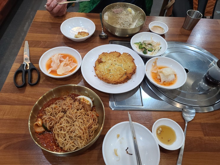  보라매공원맛집서평면옥비빔냉면물냉면녹두지짐이