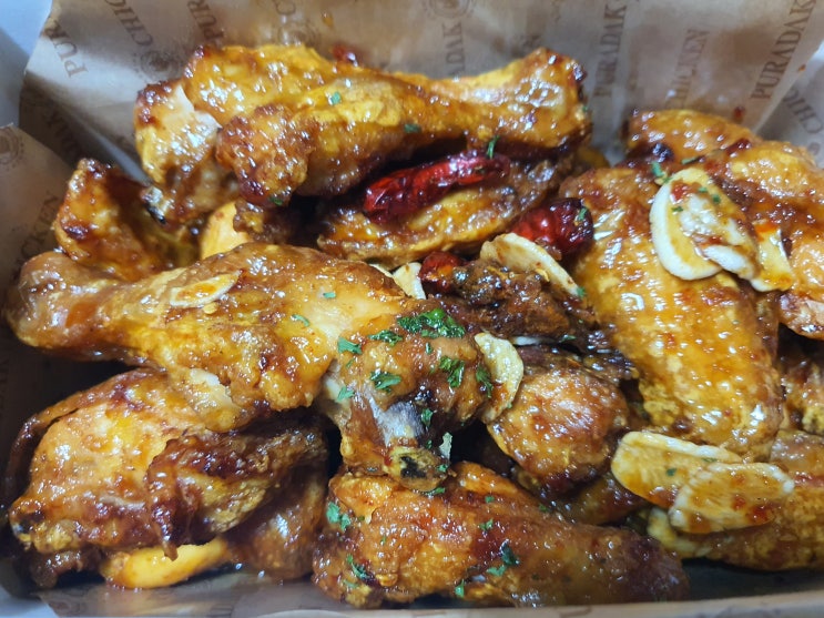  아기 재우고 먹는 야식은 꿀맛!! 푸라닭 제너럴 핫 치킨으로 힐링