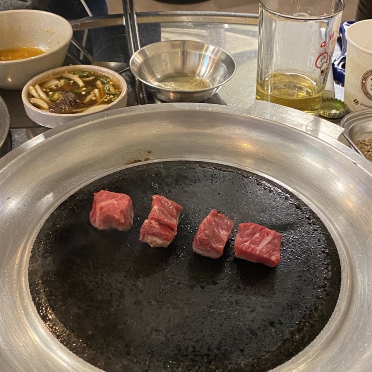  세로수길 맛집 미미갈비 : 소고기삼합에 반하다