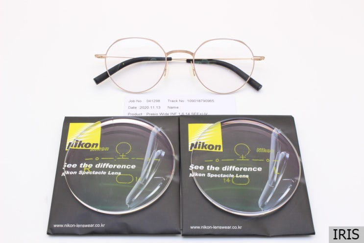 볼프강 프록쉐 안경테 + 니콘 누진다초점렌즈 가벼운 안경에 편안한 렌즈~!