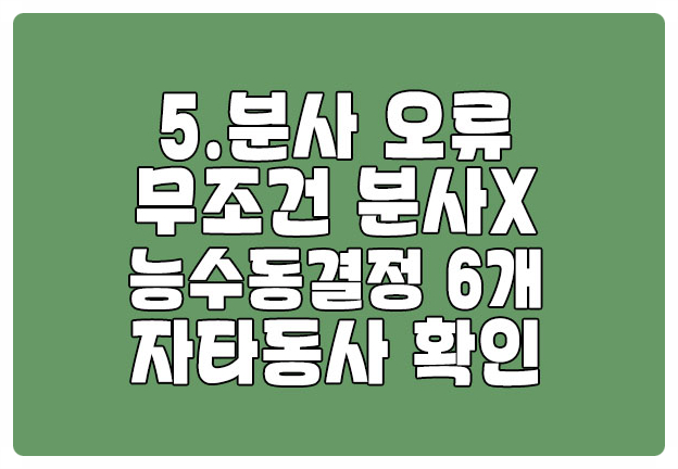 로즈리 그래머존 분사구문 오류 총정리