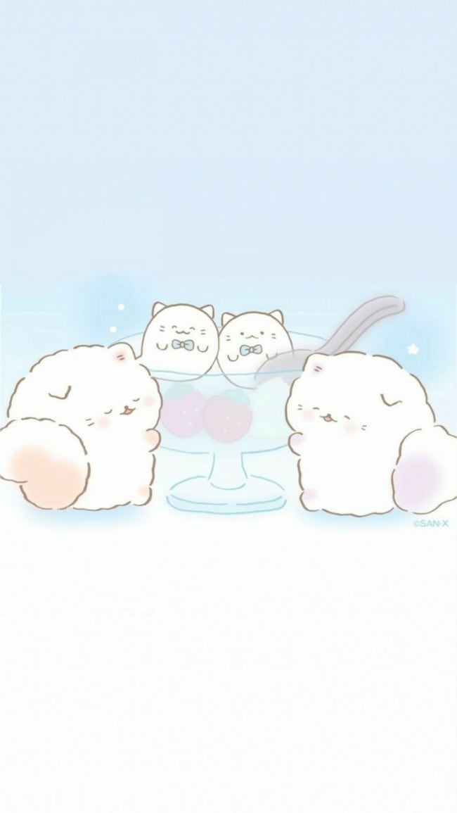 San-X 귀여운 고양이 캐릭터 배경화면 Funwari Necolon 1. : 네이버 블로그
