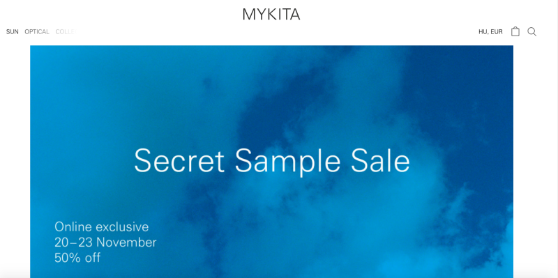 Mykita sample sale 2020 outlet