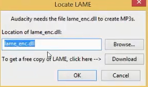 Audacity 오다시티 MP3 파일 저장할때 (내보내기) lame_enc.dll 오류 메세지 뜨는 경우 해결 방법