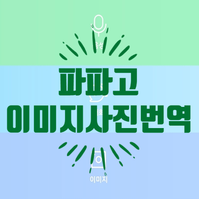  파파고 사진, 이미지 번역! 5초안에 번역 하다니 놀랍다!