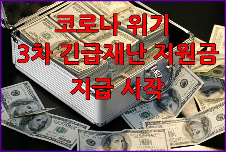  지자체별로 3차 재난지원금 지급을 시작하는군요.