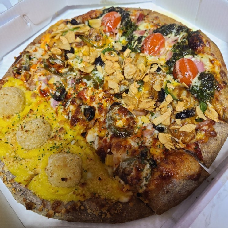  베이식스피자 사천피자맛집 사천배달맛집