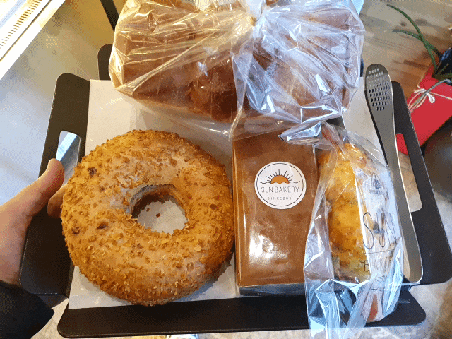  1913송정역시장 빵집 썬베이커리 앙버터 맛있따