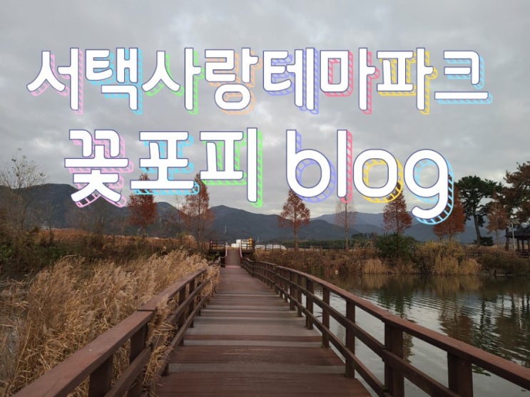  경남 사천 산책로 추천 서택사랑 테마공원