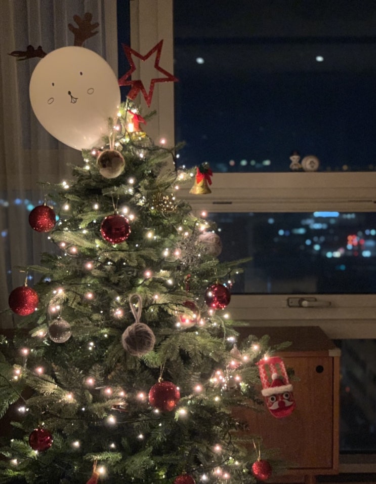 이케아 동부산점 크리스마스 트리 소품 구입 후기 및 우리집 작년 크리스마스 트리 사진