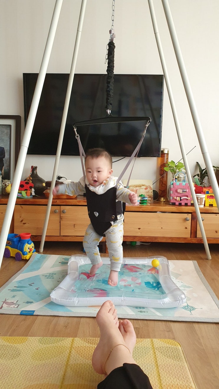  와이업 플라잉 점퍼 프로 한 달 사용 후기! 필수 육아 템 점퍼루 효과