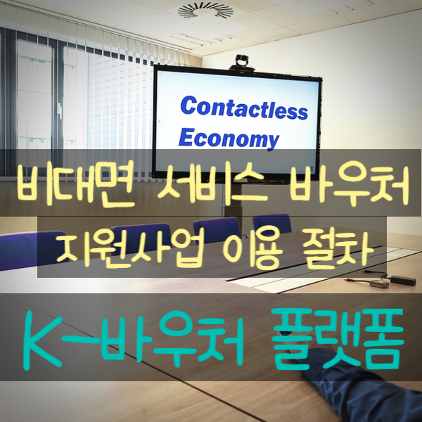  비대면 서비스 바우처 지원사업 이용절차와 K-바우처 플랫폼