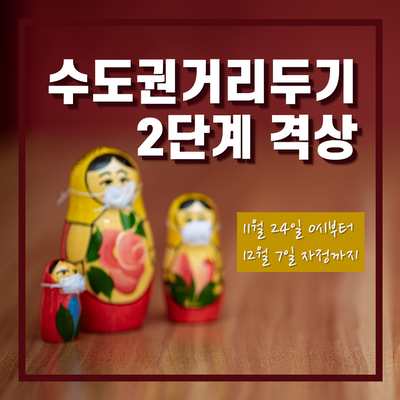 결국 다시 또, 사회적 거리두기 2단계 격상