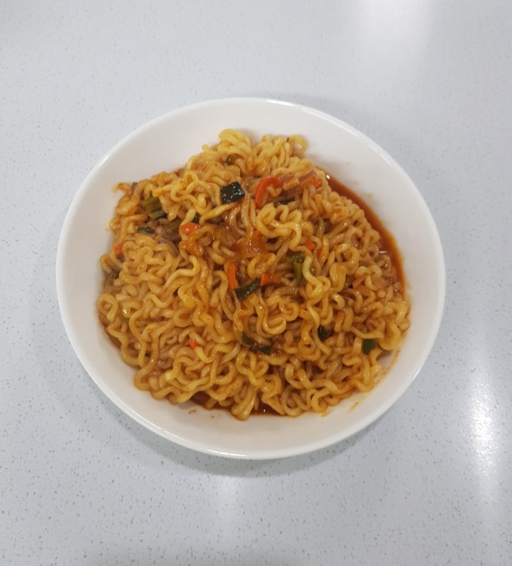  볶음라면, 백종원의 초간단 1분 라볶이 만들기