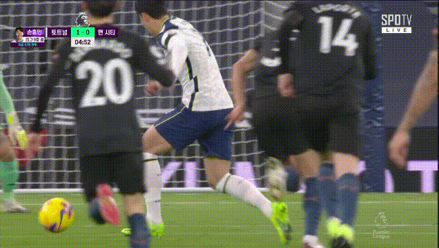  [토트넘 vs 맨시티]손흥민 골장면 EPL 득점 단독 선두