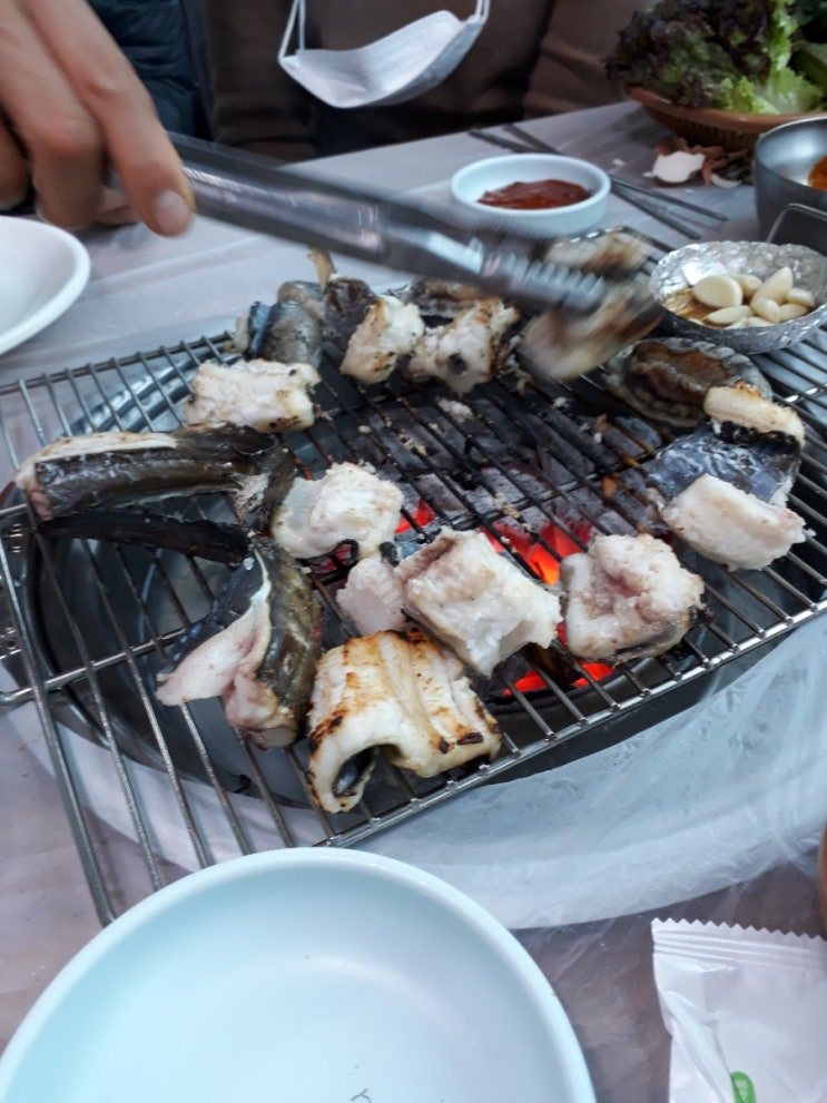  부산 기장 월전 끝자락 송미횟집 장어구이로 몸보신